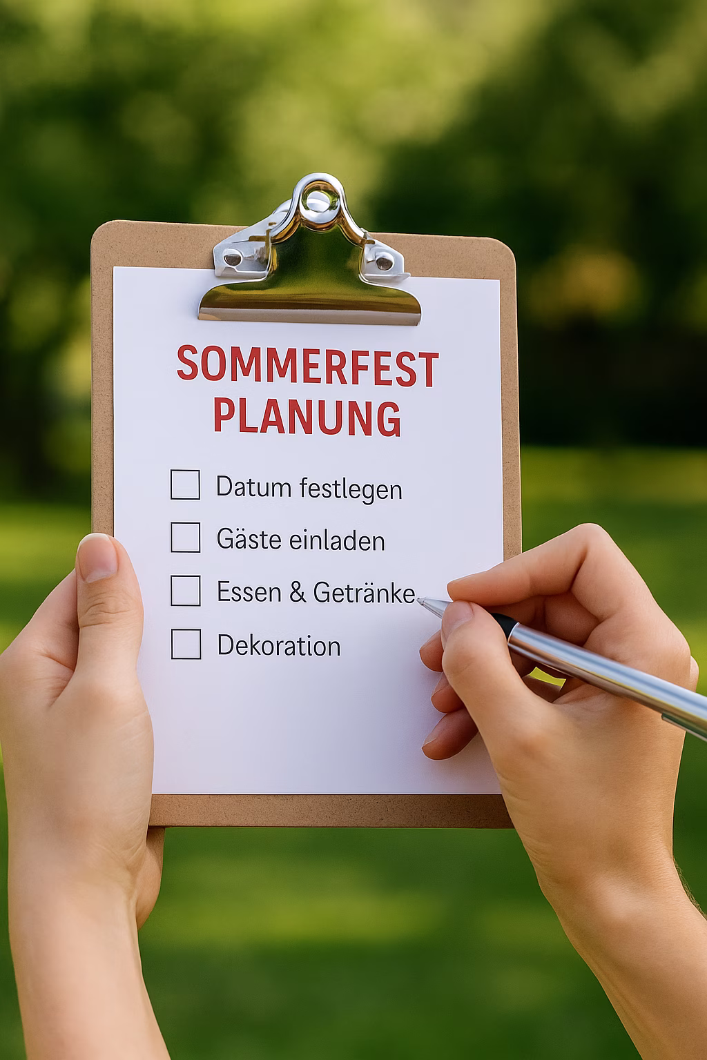 Sommerfest Planung